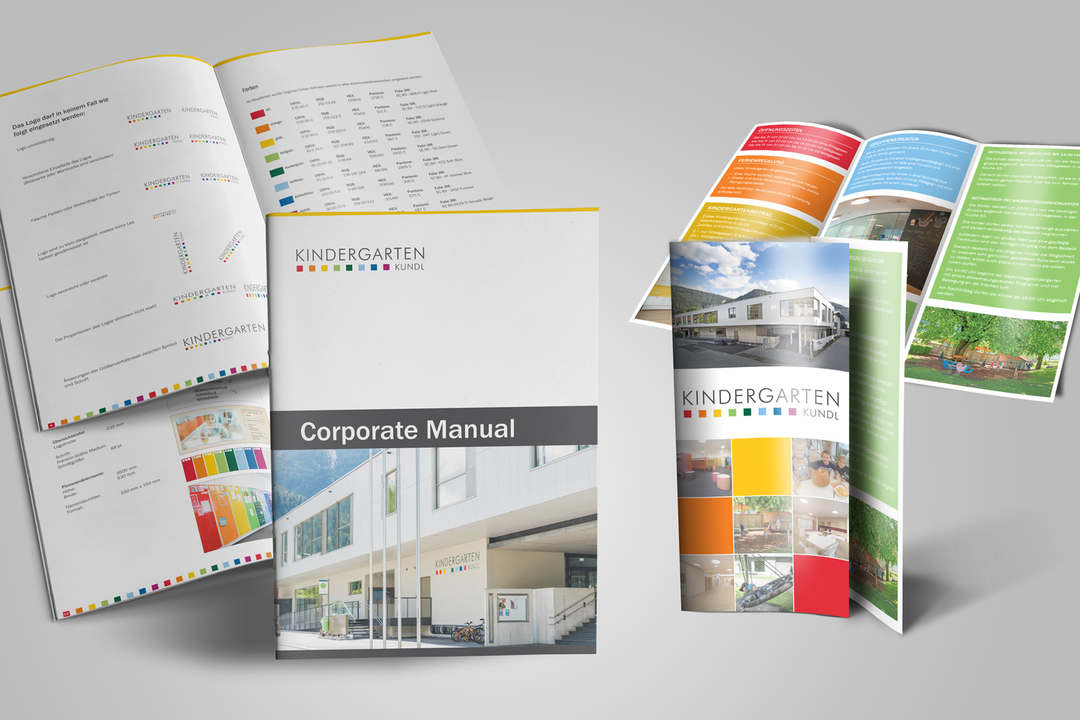 Corporate Manual & Info-Flyer für Kindergarten Kundl